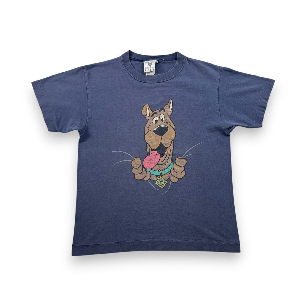 90s SCOOBY DOO スク―ビードゥー キッズ ワーナーブラザーズ Tシャツ ネイビー 両面 シングルステッチ 2603-0093