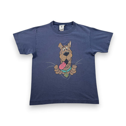 90s SCOOBY DOO スク―ビードゥー キッズ ワーナーブラザーズ Tシャツ ネイビー 両面 シングルステッチ 2603-0093