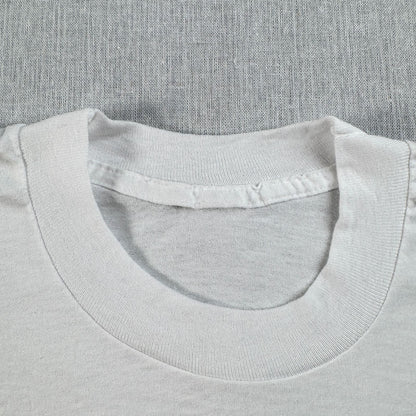 90s USA製 USPS 切手 花切手 Tシャツ 白 郵便 シングルステッチ 2603-0092