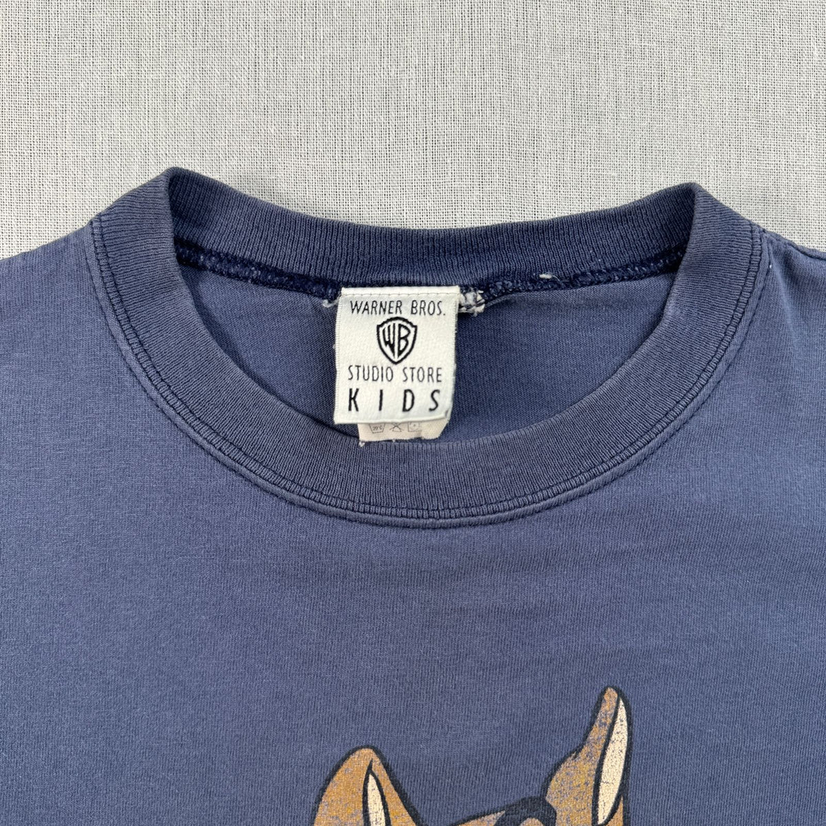 90s SCOOBY DOO スク―ビードゥー キッズ ワーナーブラザーズ Tシャツ ネイビー 両面 シングルステッチ 2603-0093