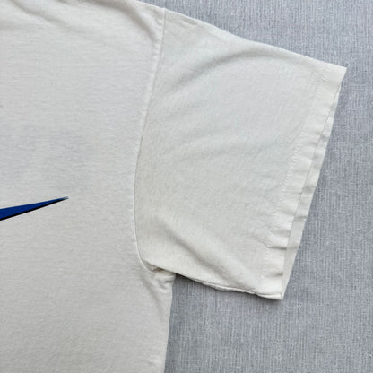 90s ナイキ NIKE Tシャツ swoosh ロゴ 白 銀タグ USA製 シングルステッチ フェード 2603-0094