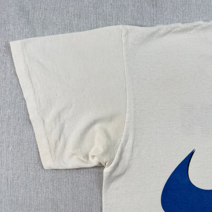 90s ナイキ NIKE Tシャツ swoosh ロゴ 白 銀タグ USA製 シングルステッチ フェード 2603-0094