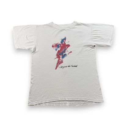 80s 90s フランス製 シルクドソレイユ Tシャツ ミュージカル アートT 白 2603-0102