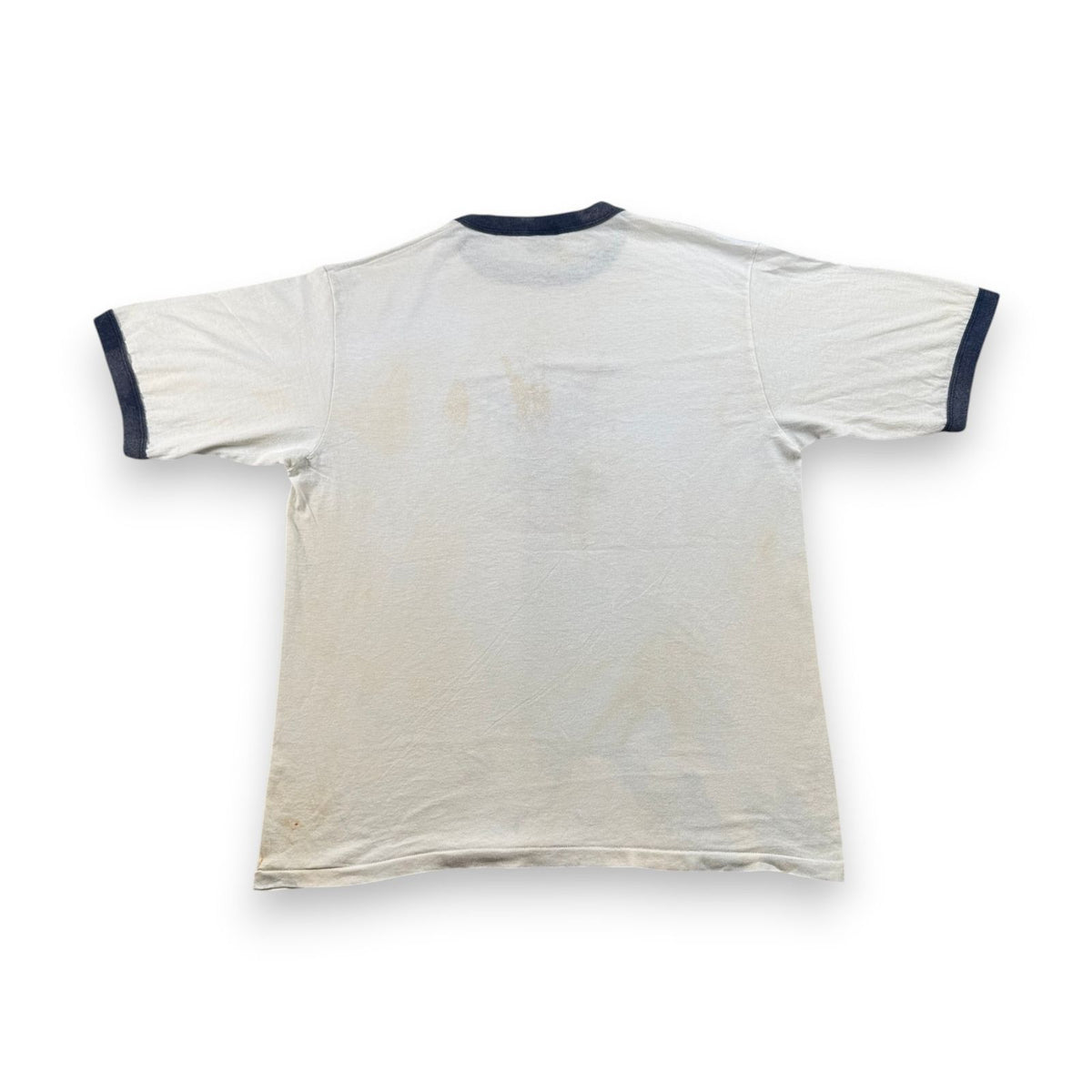 00s USA製 アメイジング スパイダーマン Tシャツ リンガー XL the AMAZING SPIDER-MAN MARVEL changes 白 ネイビー シングルステッチ 2001 2603-0104