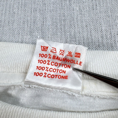 90s アートT Tシャツ ゴリラ 酒 タバコ 動物 白 2XL 2603-0106