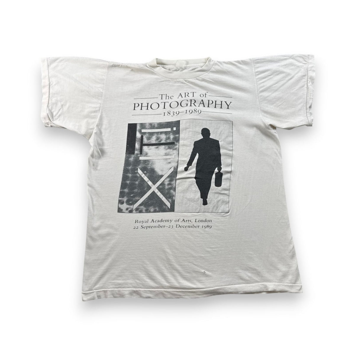 80s アートT フォトT The ART of PHOTOGRAPHY 白 Tシャツ ロンドン シングルステッチ 2603-0108