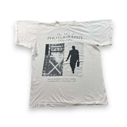 80s アートT フォトT The ART of PHOTOGRAPHY 白 Tシャツ ロンドン シングルステッチ 2603-0108
