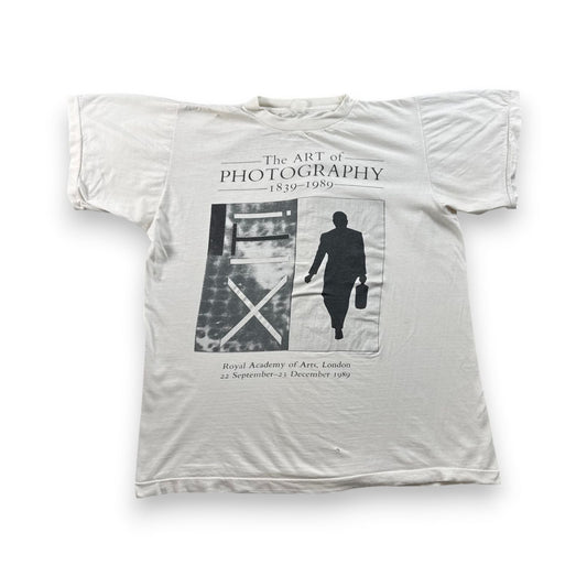 80s アートT フォトT The ART of PHOTOGRAPHY 白 Tシャツ ロンドン シングルステッチ 2603-0108