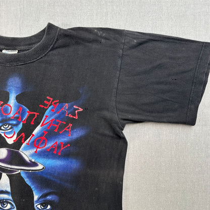 90s 00s xfiles UFO Xファイル モルダー スカリー 映画T Tシャツ 黒 L 2603-0107
