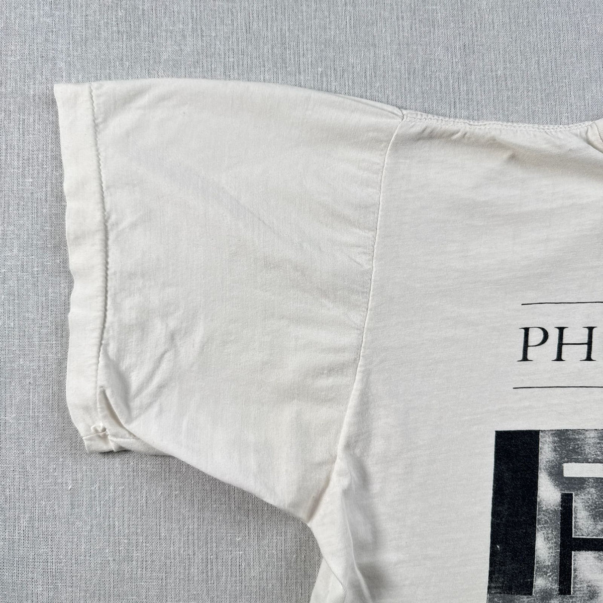 80s アートT フォトT The ART of PHOTOGRAPHY 白 Tシャツ ロンドン シングルステッチ 2603-0108