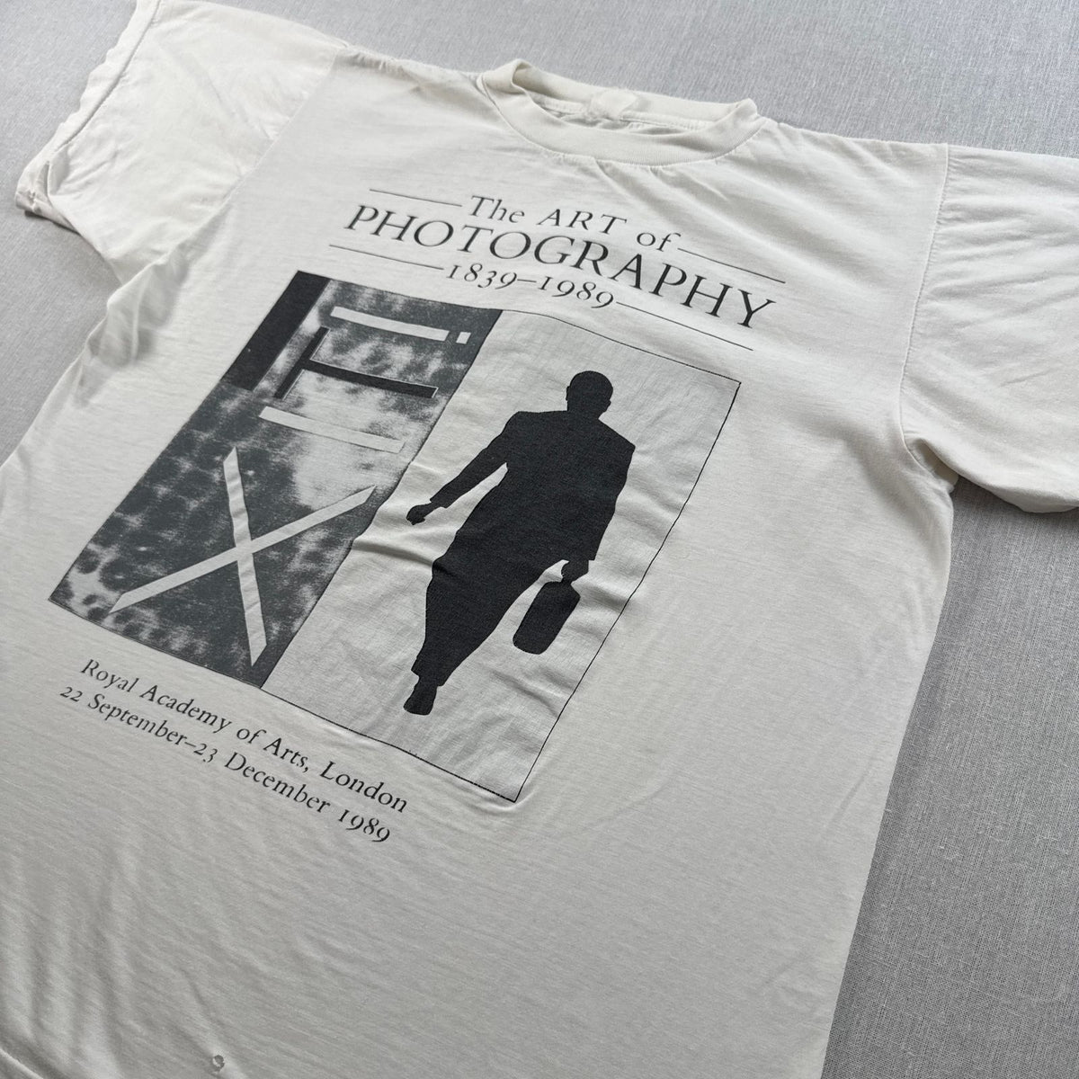 80s アートT フォトT The ART of PHOTOGRAPHY 白 Tシャツ ロンドン シングルステッチ 2603-0108