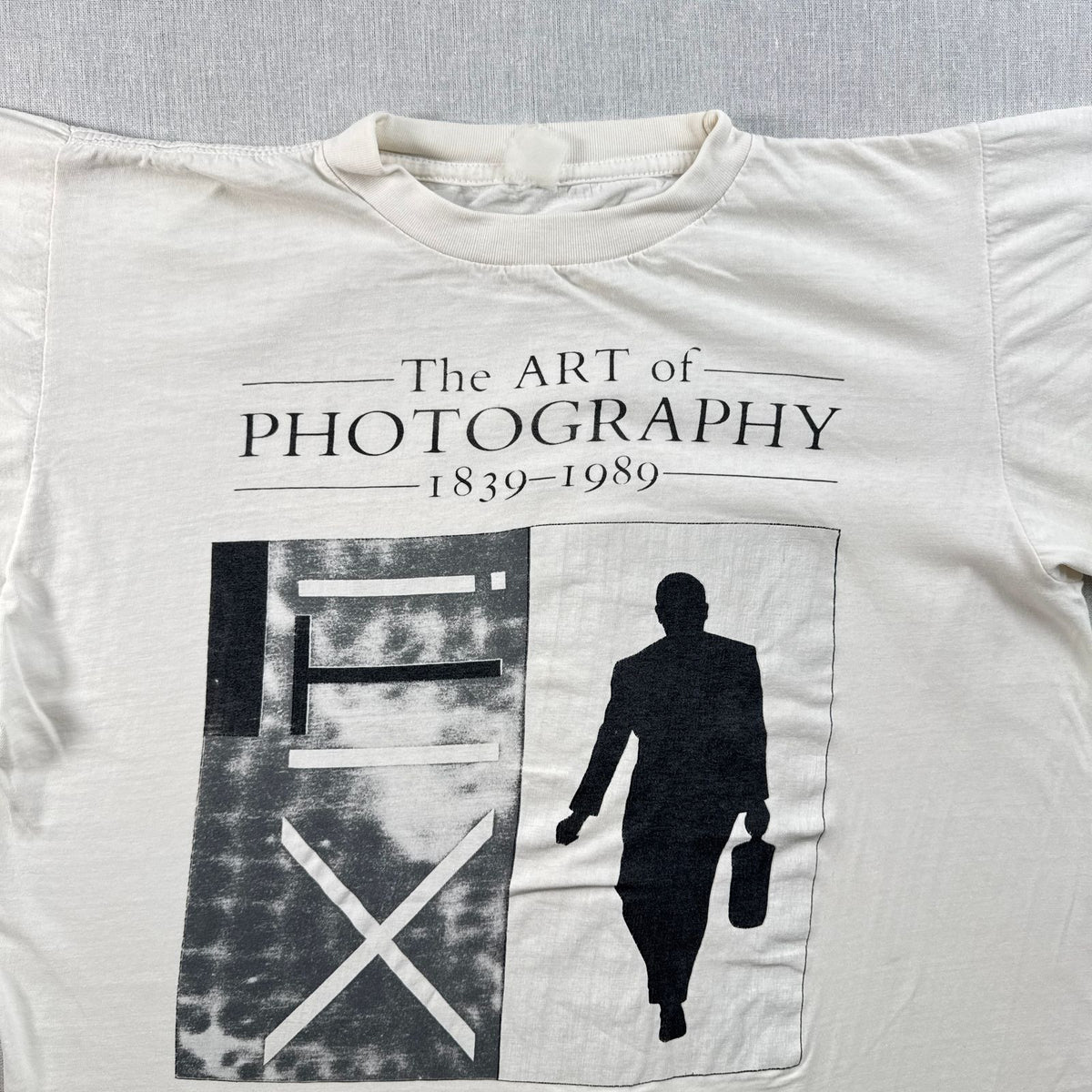80s アートT フォトT The ART of PHOTOGRAPHY 白 Tシャツ ロンドン シングルステッチ 2603-0108