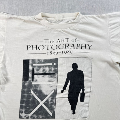 80s アートT フォトT The ART of PHOTOGRAPHY 白 Tシャツ ロンドン シングルステッチ 2603-0108