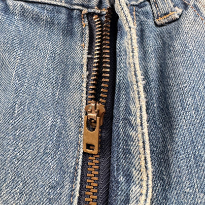 Levi's 502xx bigE 66前期 ボタン裏16 Vステッチ 赤耳 60s USA製 16ボタン 16刻印 縦落ち シングル ビッグE levis ハチノス ヒゲ 紙パッチ ギャラ入り 検 pa-00025