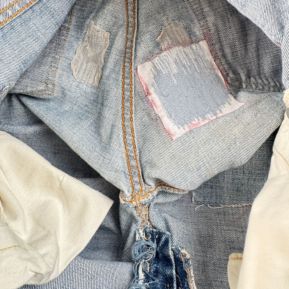 Levi's 502xx bigE 66前期 ボタン裏16 Vステッチ 赤耳 60s USA製 16ボタン 16刻印 縦落ち シングル ビッグE levis ハチノス ヒゲ 紙パッチ ギャラ入り 検 pa-00025
