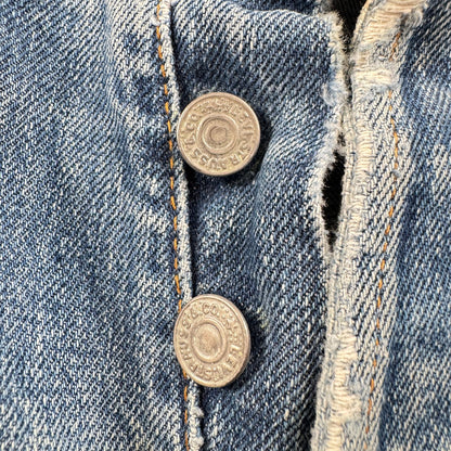 70s 501 bige ボタン裏6 デニム 赤耳 セルビッチ 内股シングル w30 ジーンズ ハチノス ヒゲ 雰囲気 66前期 シングルステッチ 紙パッチ 2603-0146