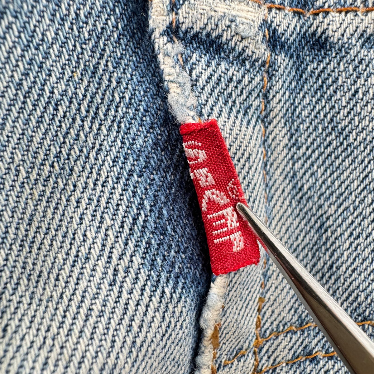 Levi's 502xx bigE 66前期 ボタン裏16 Vステッチ 赤耳 60s USA製 16ボタン 16刻印 縦落ち シングル ビッグE levis ハチノス ヒゲ 紙パッチ ギャラ入り 検 pa-00025