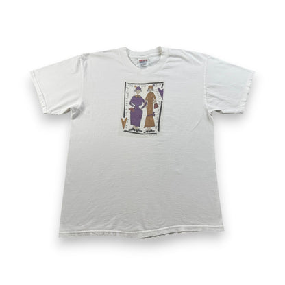 00s アートT Tシャツ sandy gervais Hanes L 白 art 2603-0065