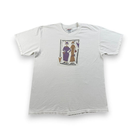 00s アートT Tシャツ sandy gervais Hanes L 白 art 2603-0065