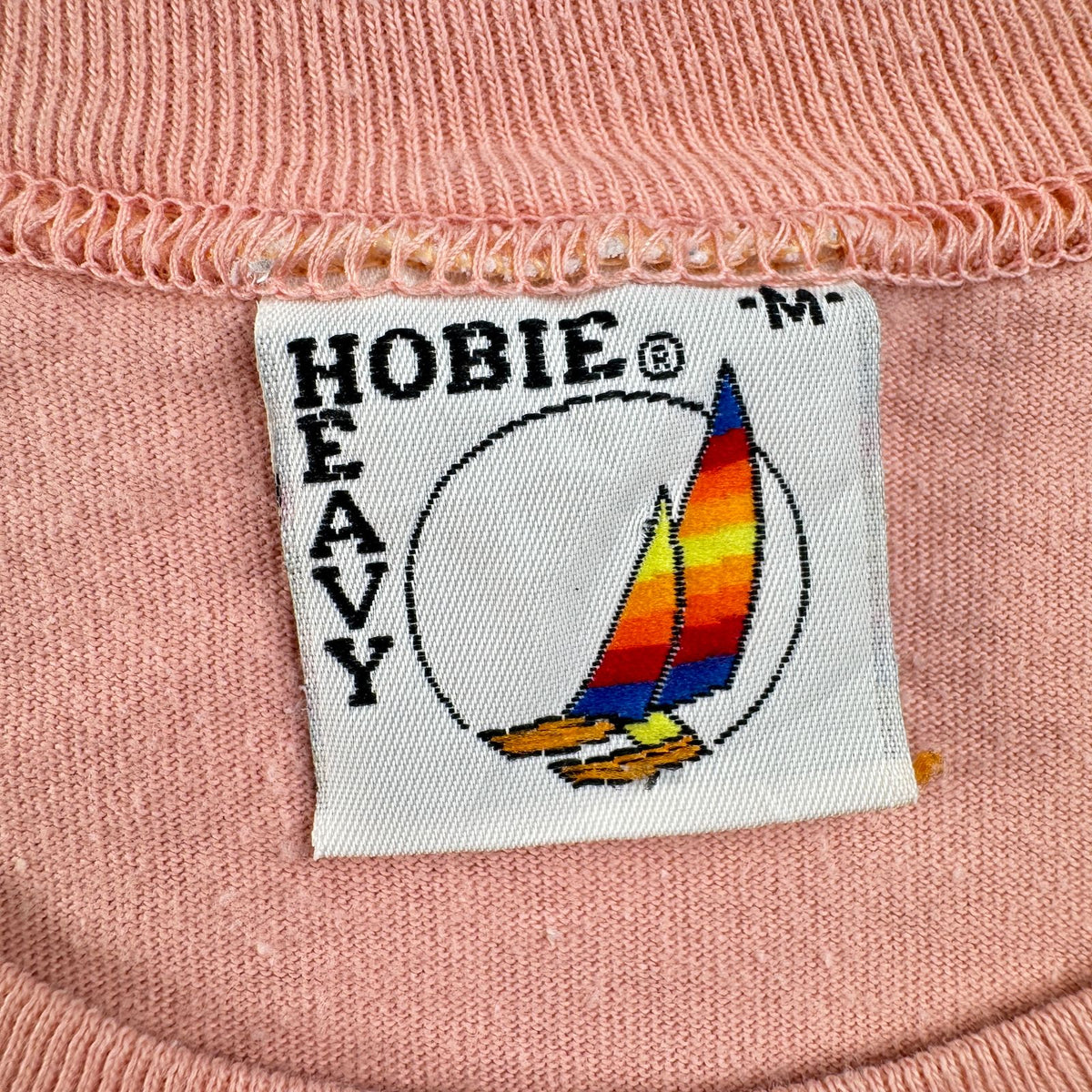 90s USA製 スケート Tシャツ ピンク HOBIE HEAVY オールドスケート M シングルステッチ 2603-0124