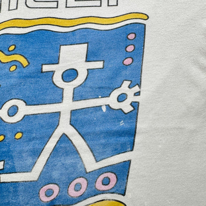 90s ユニセフ UNICEF アートT Tシャツ 白 M 2603-0123