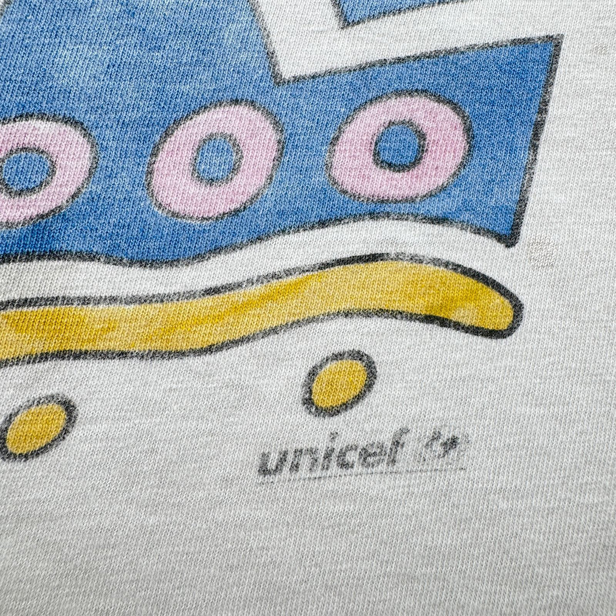 90s ユニセフ UNICEF アートT Tシャツ 白 M 2603-0123