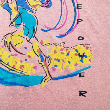 90s USA製 スケート Tシャツ ピンク HOBIE HEAVY オールドスケート M シングルステッチ 2603-0124