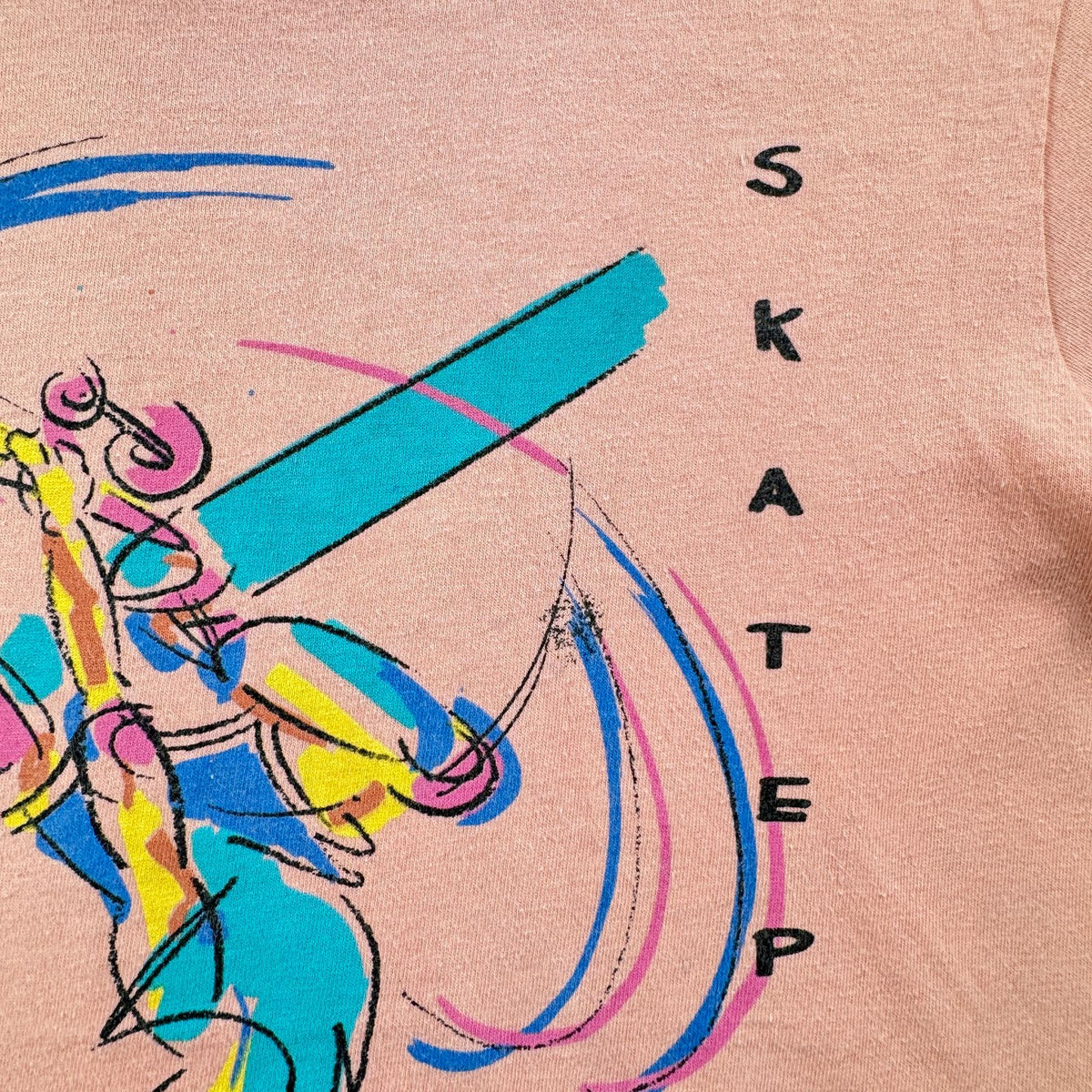 90s USA製 スケート Tシャツ ピンク HOBIE HEAVY オールドスケート M シングルステッチ 2603-0124