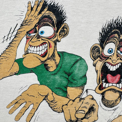 PLANETE STRESSE フランス メッセージT Tシャツ アートT L 白 2603-0125