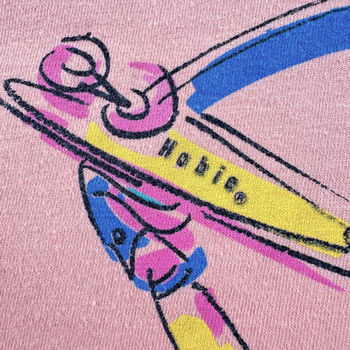 90s USA製 スケート Tシャツ ピンク HOBIE HEAVY オールドスケート M シングルステッチ 2603-0124