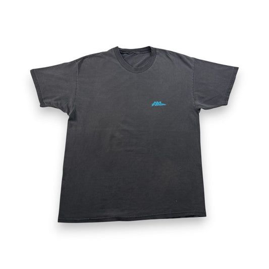 90s 00s NO FEAR グラフィック Tシャツ ストリート スケボー オールドスケート 黒 フェード 2603-0126