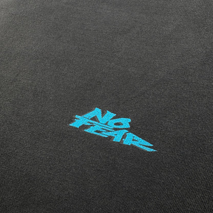 90s 00s NO FEAR グラフィック Tシャツ ストリート スケボー オールドスケート 黒 フェード 2603-0126