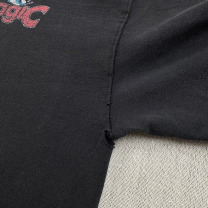 00s animagic アニマジック グラフィック Tシャツ 2009年 黒 フェード 天使 悪魔 T 両面プリント 2009 2603-0128