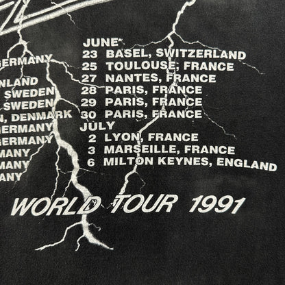 90s ZZ TOP ZZトップ RECYCLER Tシャツ バンドT ツアー 黒 L 1990 シングルステッチ フェード 2603-0127