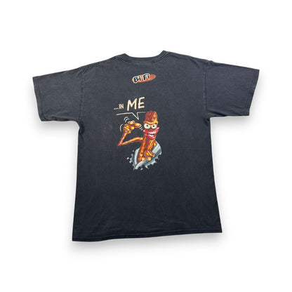 00s 企業T サラミ BI-FI プロモT Tシャツ 黒 ドイツ ソーセージ L BIFI 2603-0132