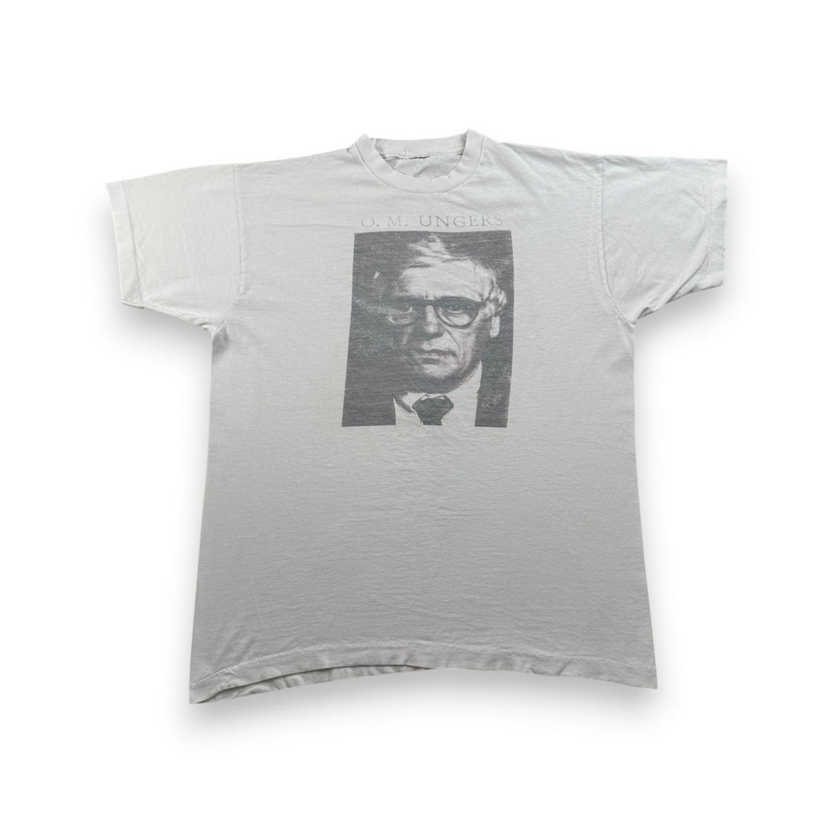 90s O.M.UNGERS ドイツ 建築家 偉人T フォトT Oswald Mathias Ungers Tシャツ 白 ベルリンの壁 ウンガース シングルステッチ 2603-0133