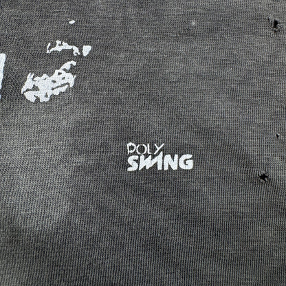 90s 00s BONJOVI ボンジョビ Tシャツ 黒 2XL フェード グランジ バンドT フェード poly swing 2603-0131