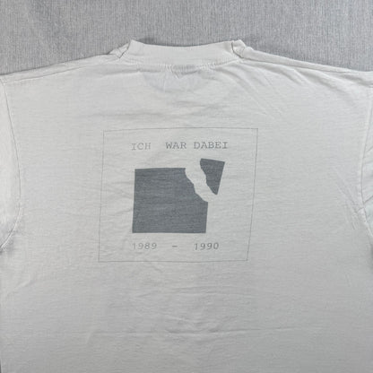 90s O.M.UNGERS ドイツ 建築家 偉人T フォトT Oswald Mathias Ungers Tシャツ 白 ベルリンの壁 ウンガース シングルステッチ 2603-0133