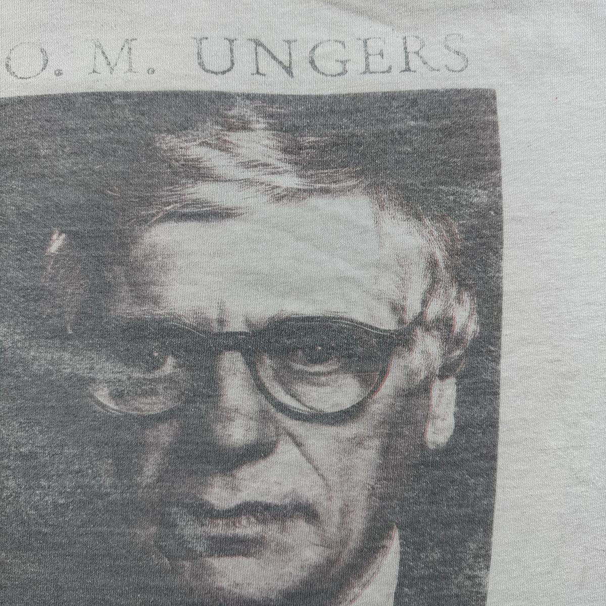 90s O.M.UNGERS ドイツ 建築家 偉人T フォトT Oswald Mathias Ungers Tシャツ 白 ベルリンの壁 ウンガース シングルステッチ 2603-0133