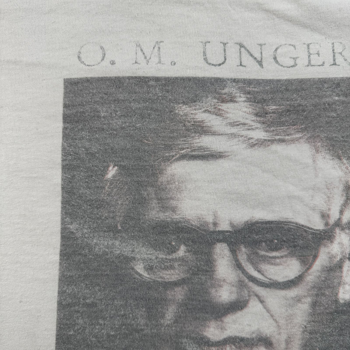 90s O.M.UNGERS ドイツ 建築家 偉人T フォトT Oswald Mathias Ungers Tシャツ 白 ベルリンの壁 ウンガース シングルステッチ 2603-0133