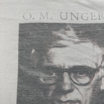 90s O.M.UNGERS ドイツ 建築家 偉人T フォトT Oswald Mathias Ungers Tシャツ 白 ベルリンの壁 ウンガース シングルステッチ 2603-0133