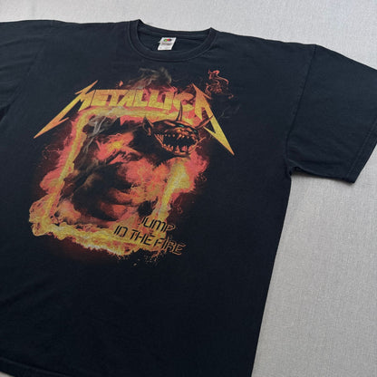 00s METALLICA メタリカ Jump In The Fire バンドT Tシャツ 黒 2XL 2603-0137