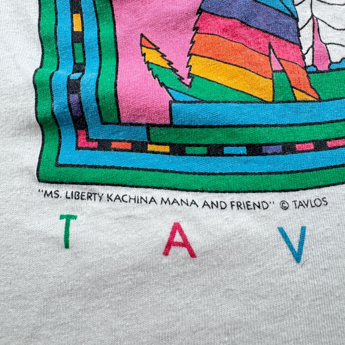 90s アートT 自由の女神 tavlos ニューヨーク USA製 XL stedman シングルステッチ 2603-0136