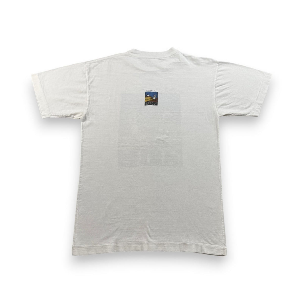 90s アートT Tシャツ ATACAMA アタカマ スーベニアT tatoo タトゥー 砂漠 白 chile シングルステッチ 2603-0143