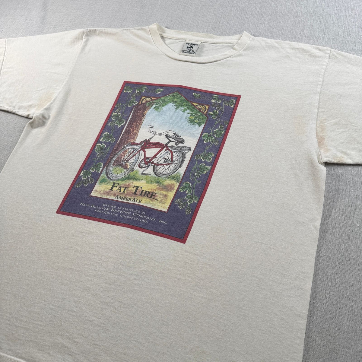 90s 00s FAT TIRE ビール patagonia オーガニック 企業T Tシャツ USA製 2603-0142