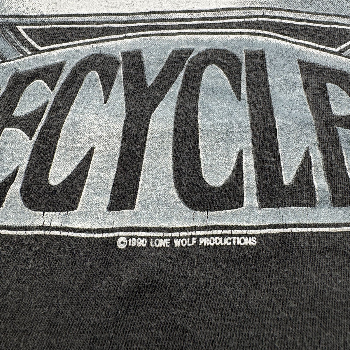 90s ZZ TOP ZZトップ バンドT RECYCLER Tシャツ ツアー 黒 L 1990 シングルステッチ フェード シングルステッチ 2603-0138