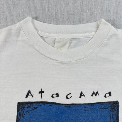 90s アートT Tシャツ ATACAMA アタカマ スーベニアT tatoo タトゥー 砂漠 白 chile シングルステッチ 2603-0143