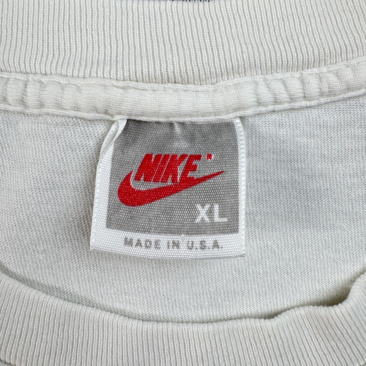 90s NIKE ナイキ USA製 Tシャツ 銀タグ 陸上 白 XL シングルステッチ アメリカ 2603-0144