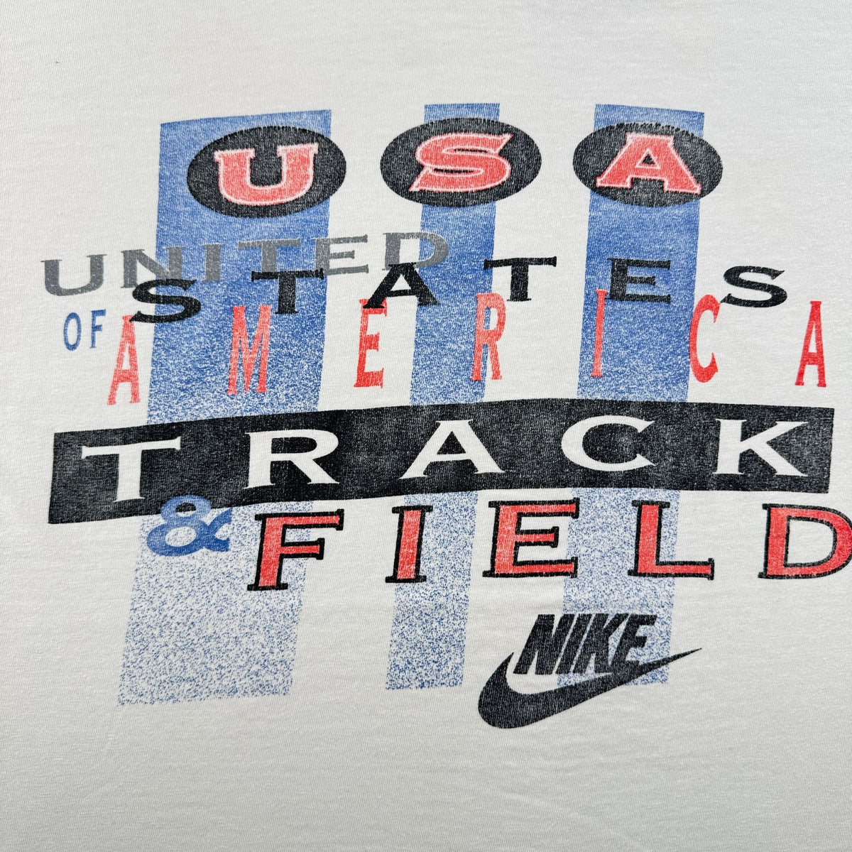 90s NIKE ナイキ USA製 Tシャツ 銀タグ 陸上 白 XL シングルステッチ アメリカ 2603-0144