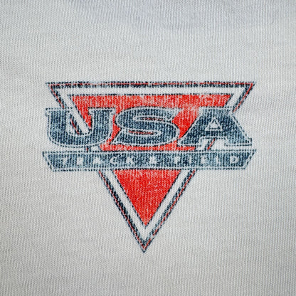 90s NIKE ナイキ USA製 Tシャツ 銀タグ 陸上 白 XL シングルステッチ アメリカ 2603-0144
